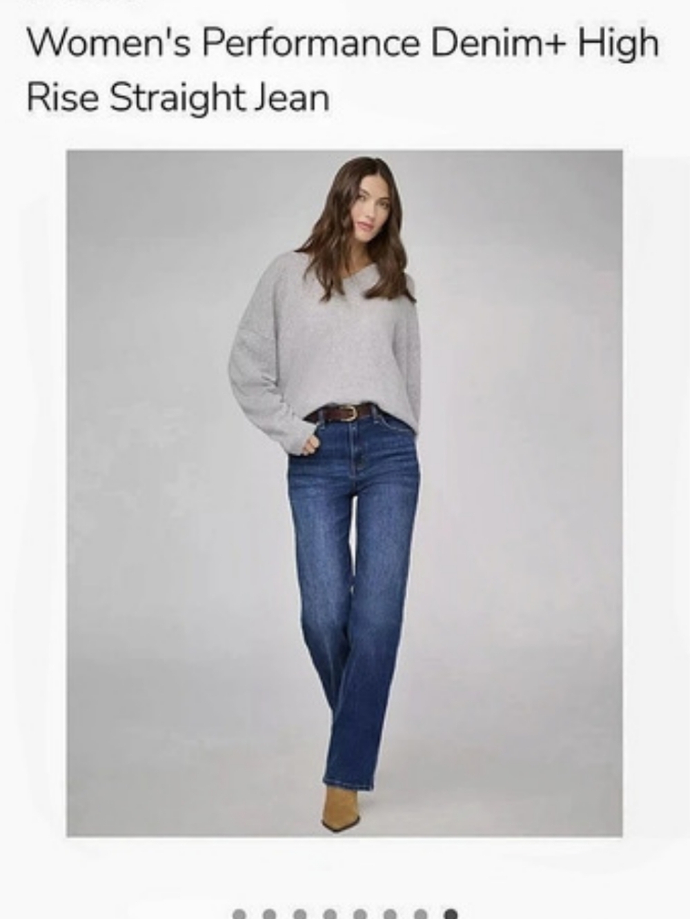 Du/er Women's Performance Denim+ High Rise Straight Jean High Rise